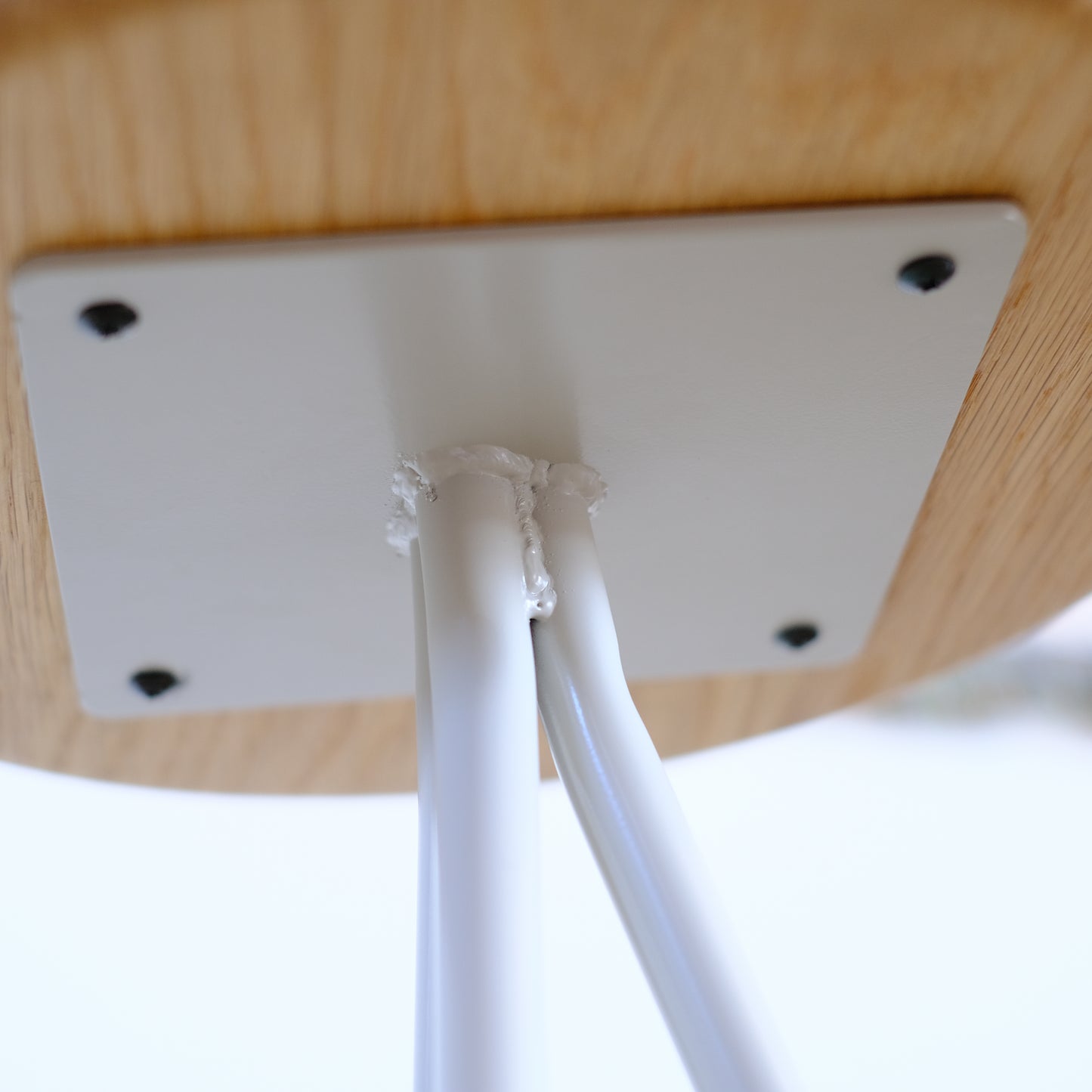 MUKUスツール 大 / White Oak×Off White Steel
